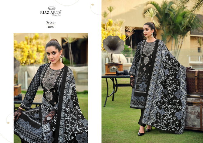 The Artist Vol 4 By Riaz Arts Digital Printed Lawn Cotton Dress Material Suppliers In Delhi
